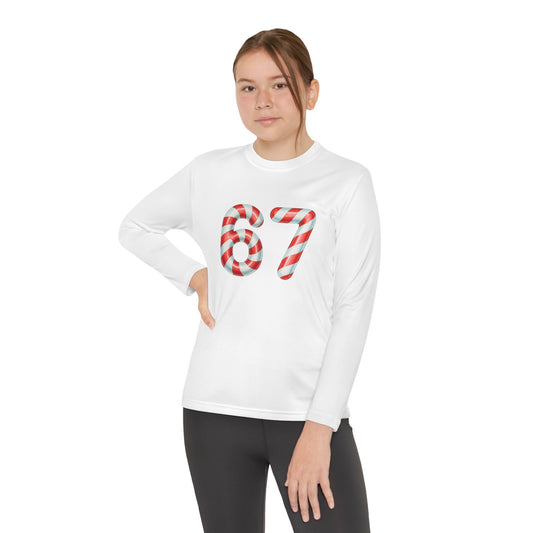 '67' Candy Cane Style-Youth Long Sleeve Tee