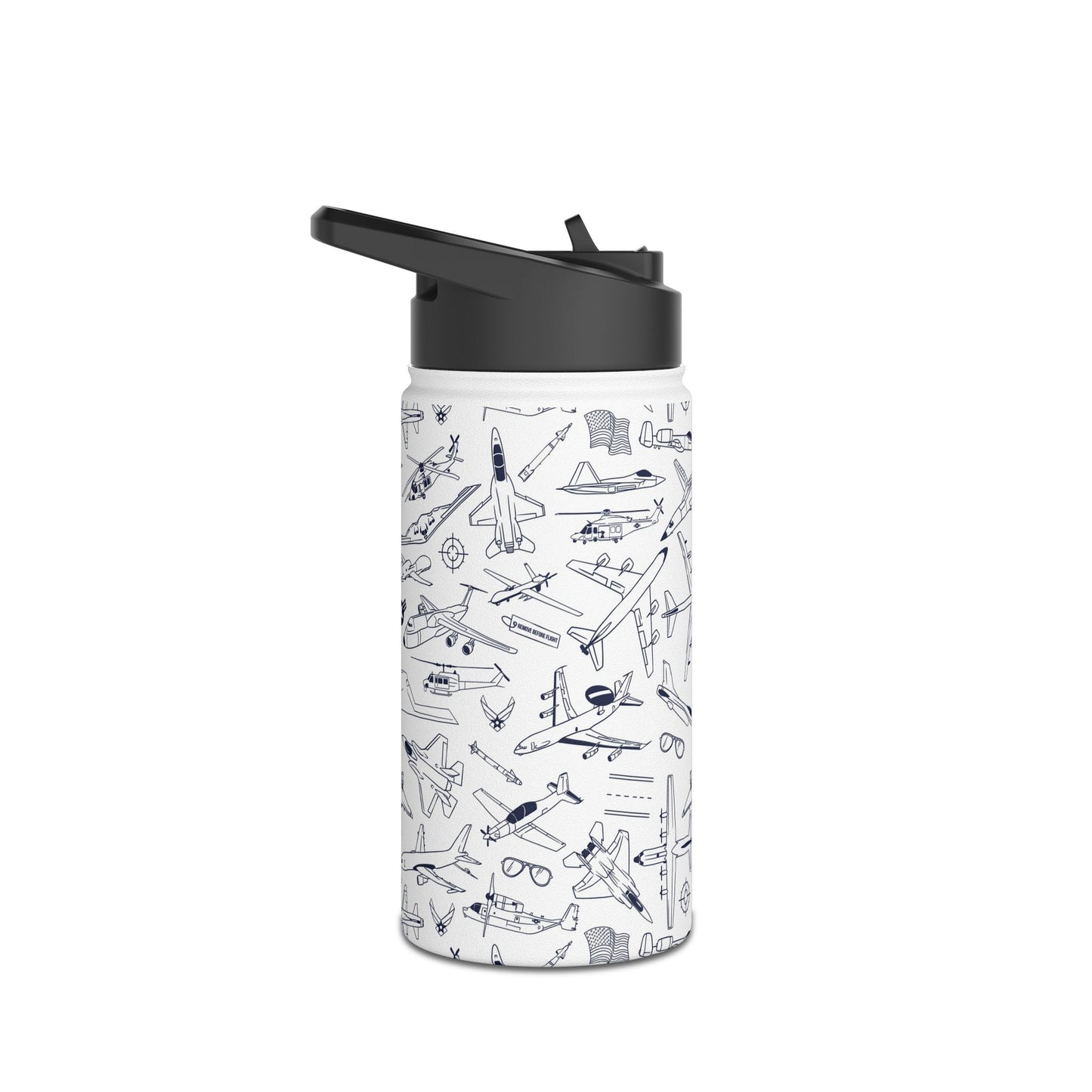USAF Zoom + Boom Stainless Steel Water Bottles (12oz, 16oz, 32oz)