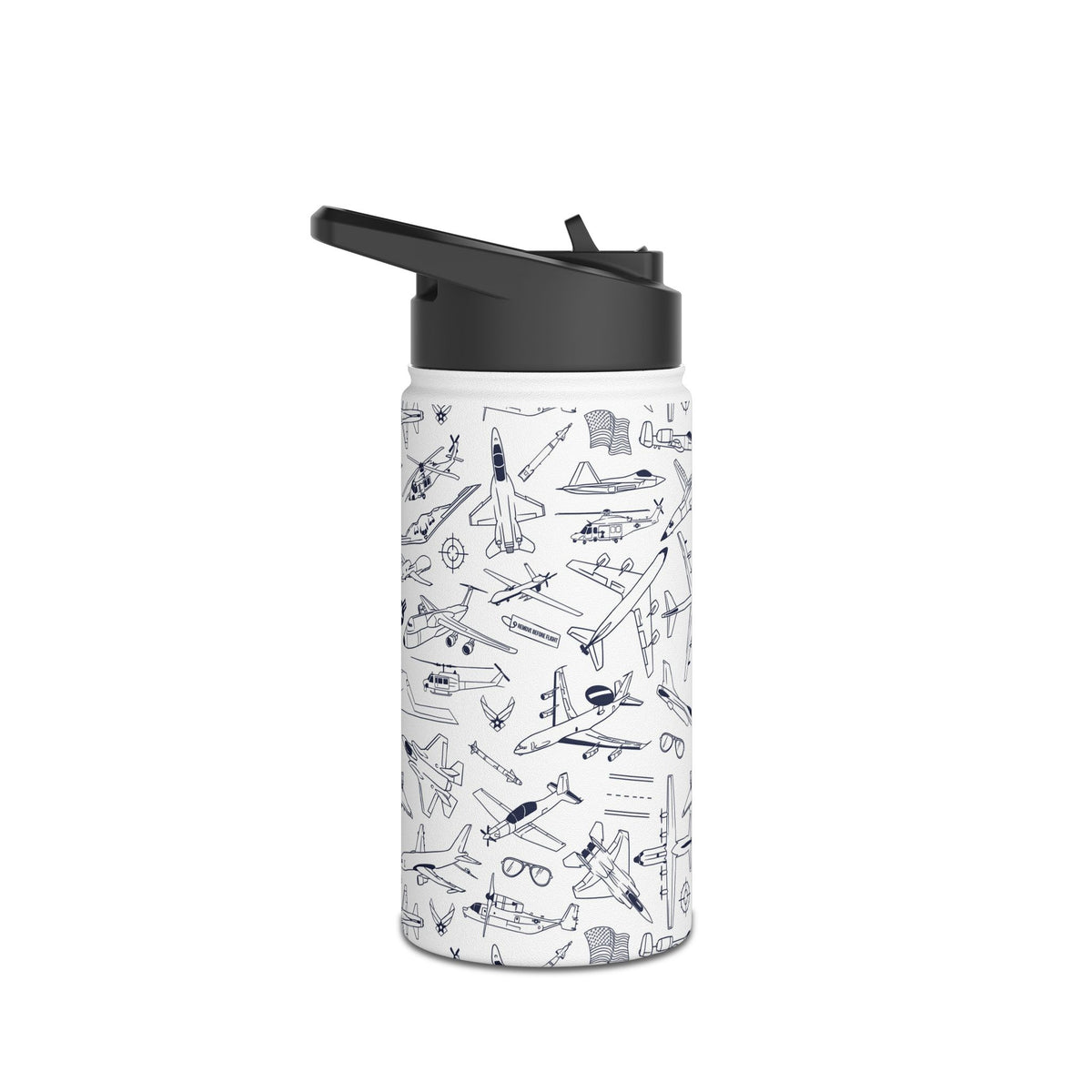 USAF Zoom + Boom Stainless Steel Water Bottles (12oz, 16oz, 32oz)