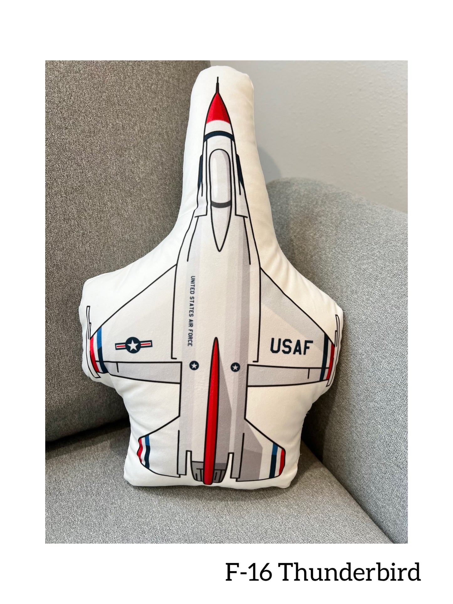 Lil Pilot Military Aircraft Plush Pillows (Choose Your Aircraft) (3 Sizes)