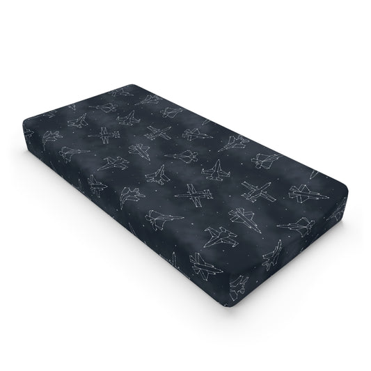 Starry Jet Night Baby Changing Pad Cover