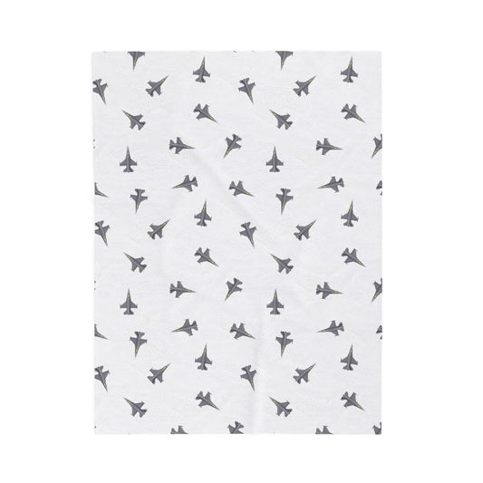 F-16 Viper Lil Pilots Collection Plush Blanket (3 sizes)