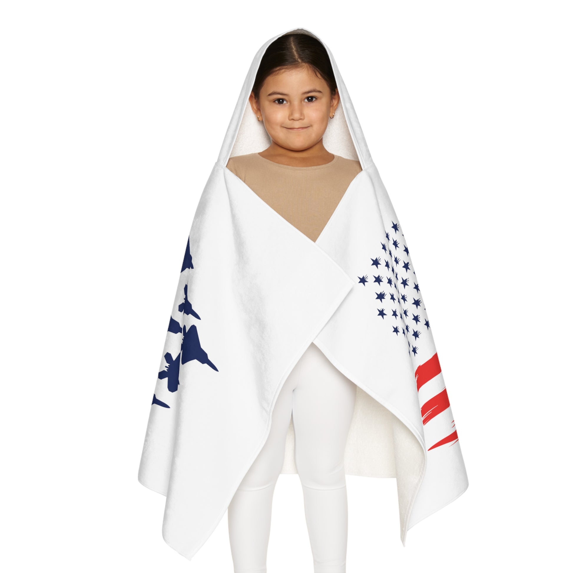 F-22 American Flag Youth Hooded Towel