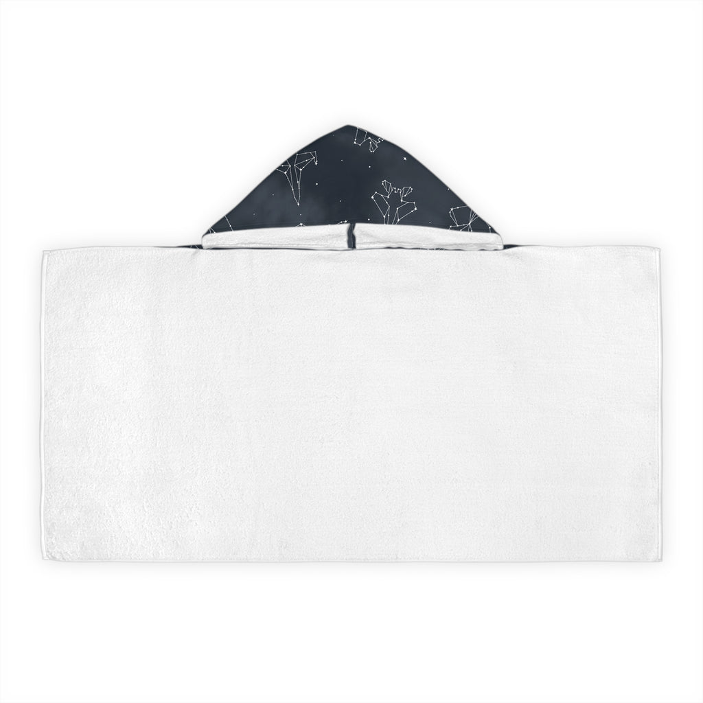 Starry Jet Night -Fighter Jets in the Sky-Youth Hooded Towel