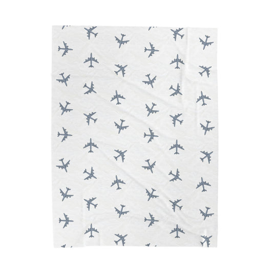 KC-135 Stratotanker Lil Pilots Collection Plush Blanket (50" X 60" Couch Throw)