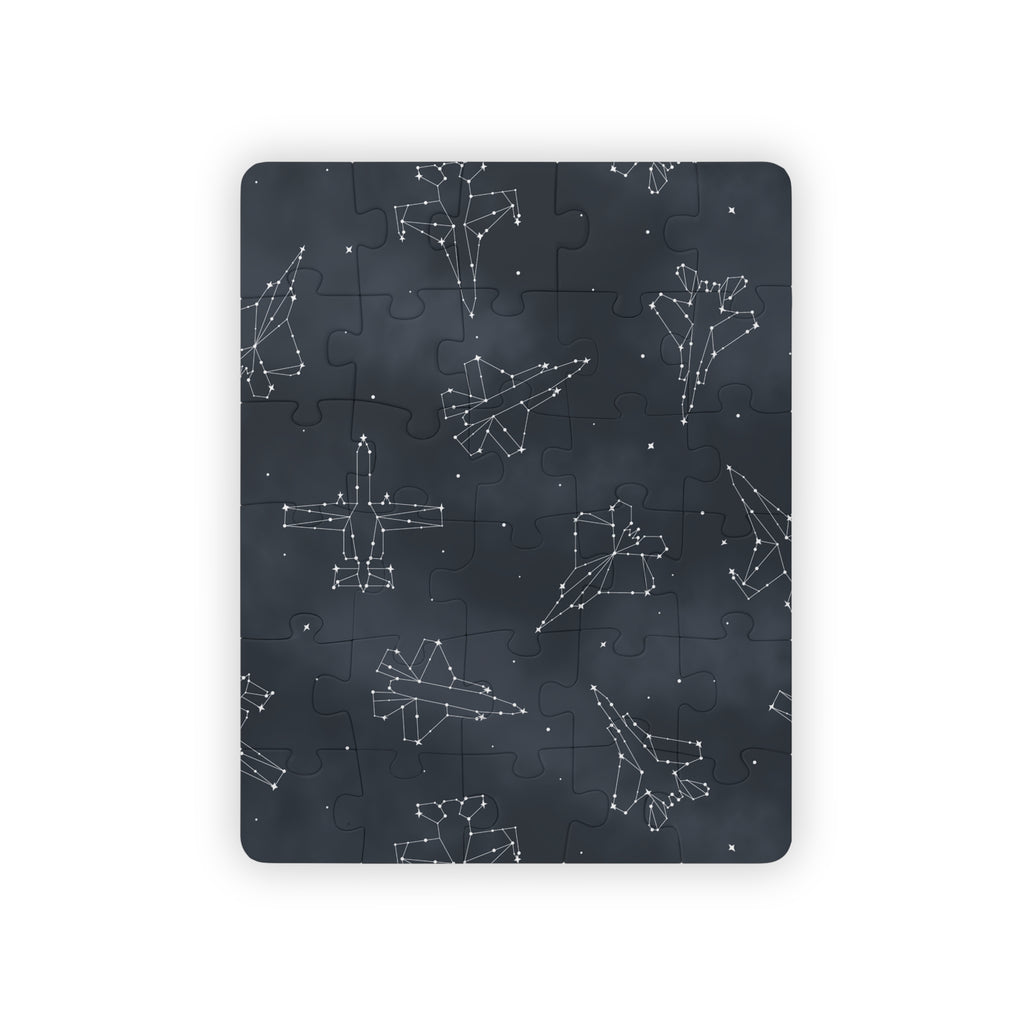 Starry Jet Night Kids Puzzle (30-Piece)