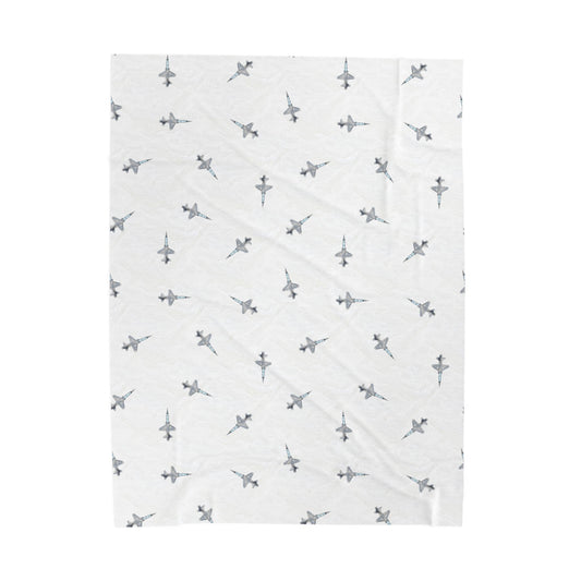 T-38 Talon Lil Pilots Collection Plush Blanket (60" X 80" Twin size)