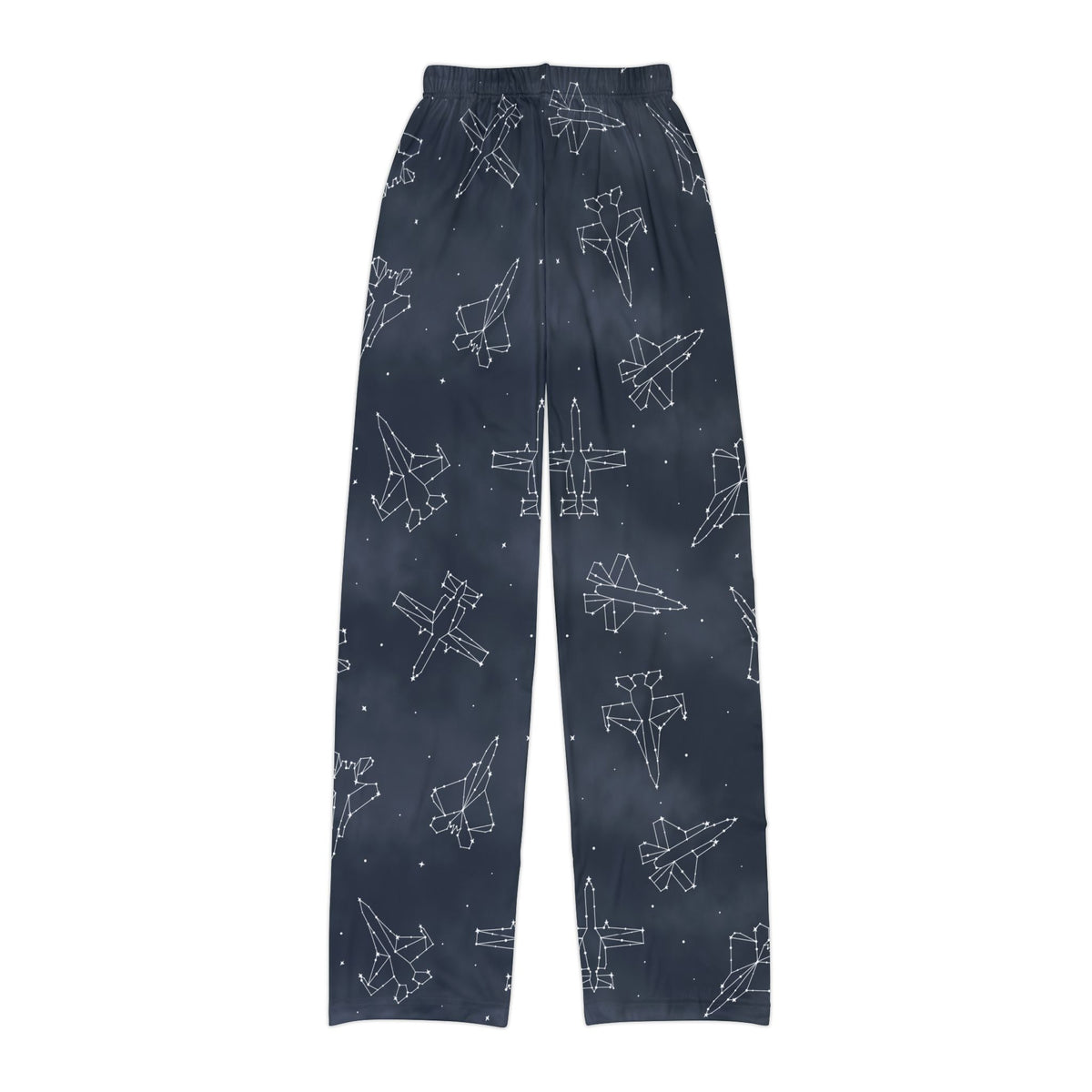 Starry Jet Night -Fighter Jets in the Sky- Kids Pajama Pants (size XS-L)