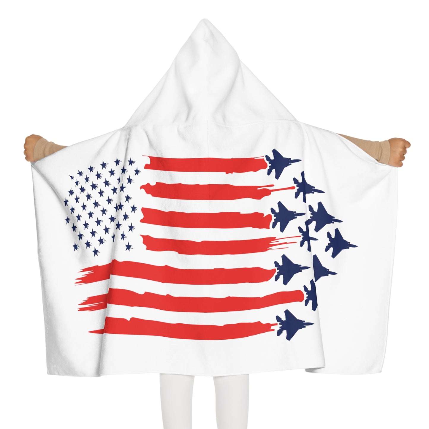 F-15 American Flag Youth Hooded Towel