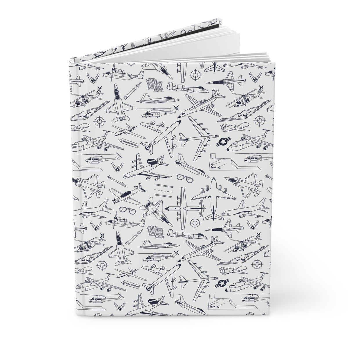 USAF Zoom + Boom Hardcover Journal/Notebook
