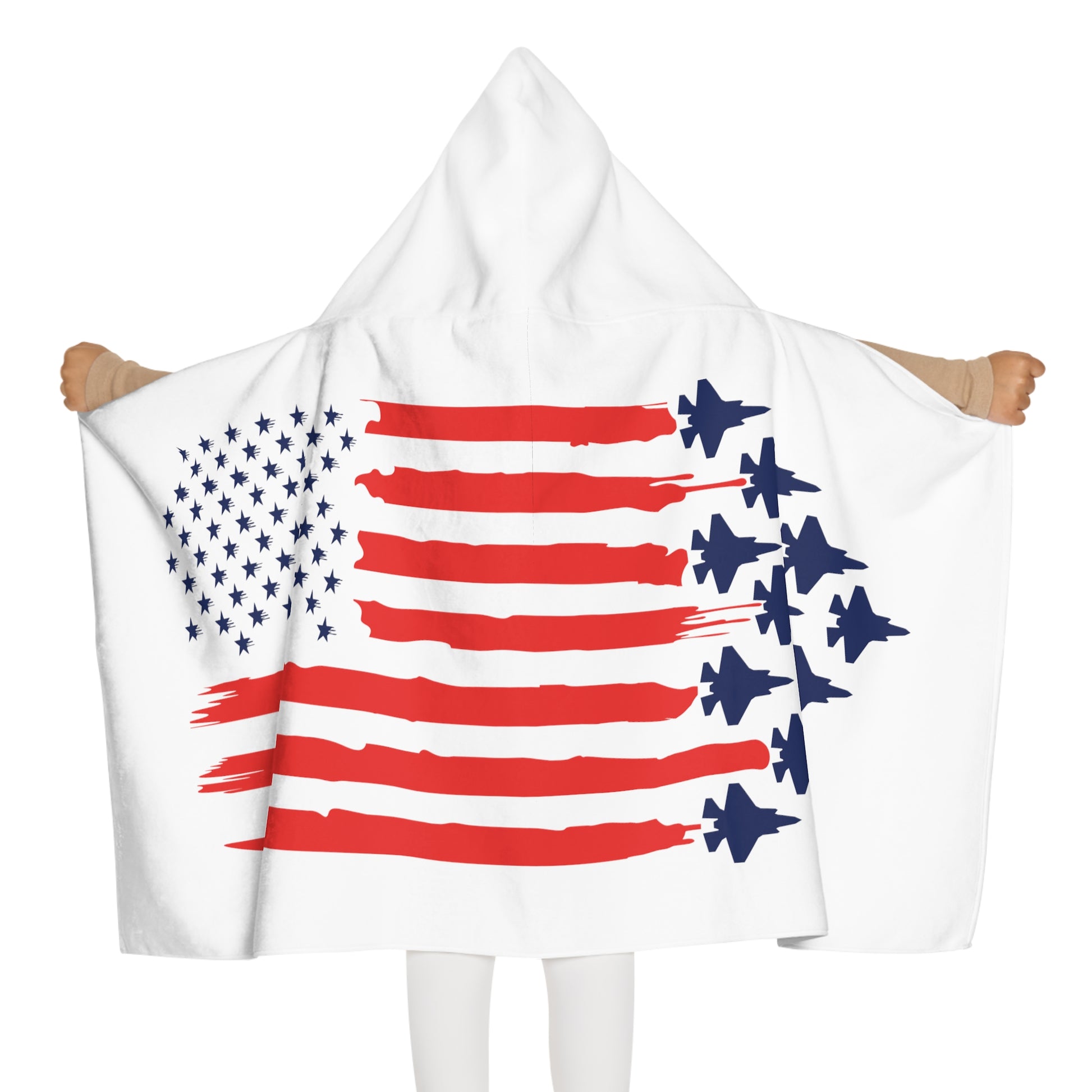 F-35 American Flag Youth Hooded Towel