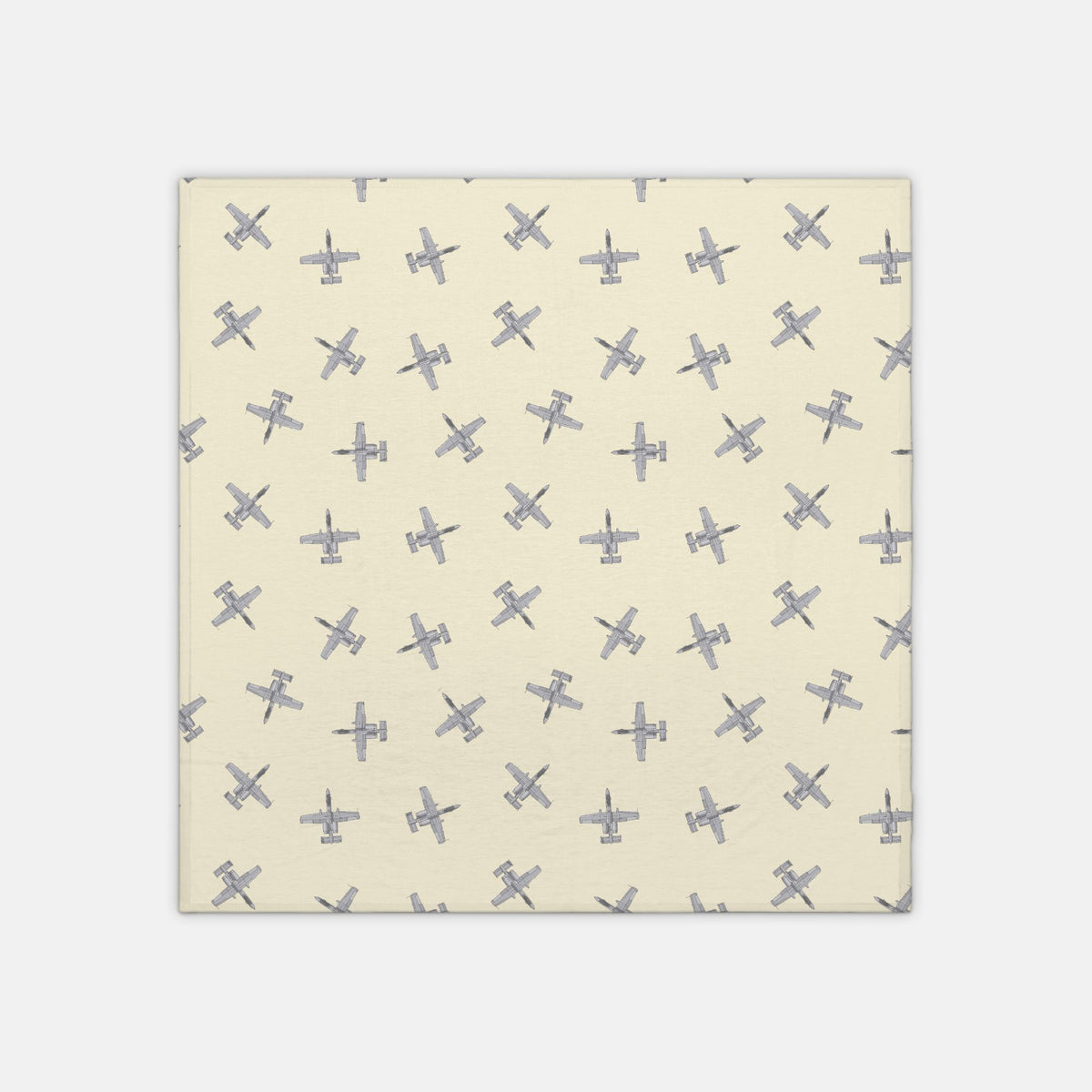 A-10 Fighter Jet_jersey knit swaddle_buttercrea