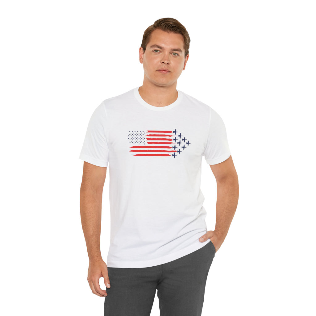 A-10 Fighter Jets and Flag Unisex Tshirts
