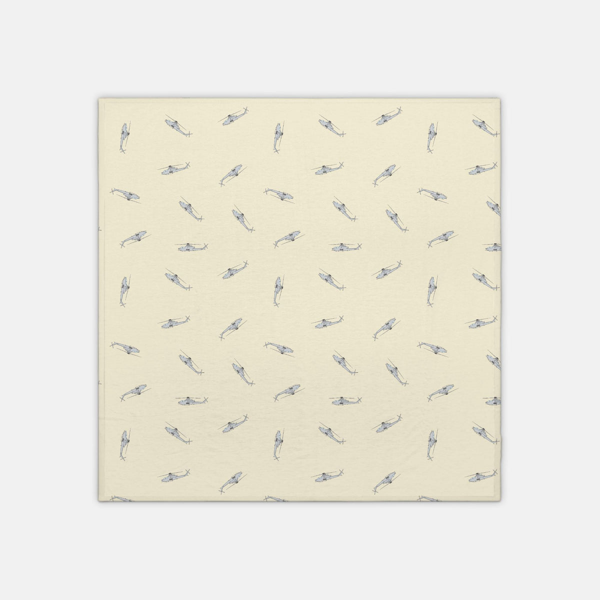 AH-1Z jersey knit swaddle_Lil Pilot Pastels_buttercream