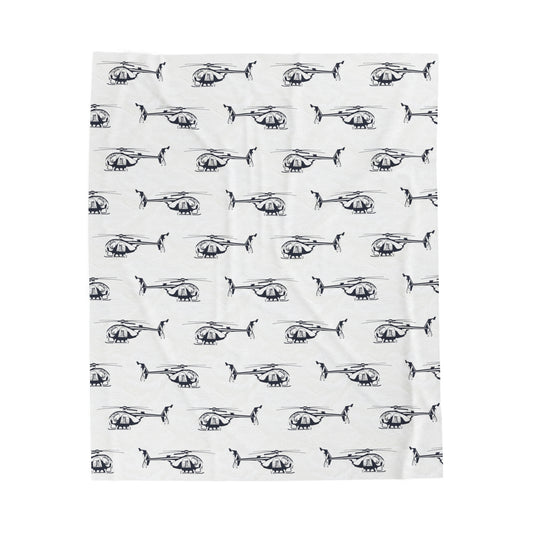 AH-6_Helicopter_Blueprint_Plush_Blanket_Mock_up