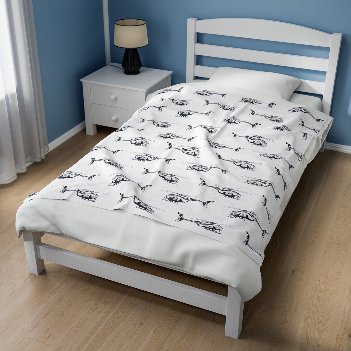 AH-6_Helicopter_Blueprint_Plush_Blanket_Mock_up