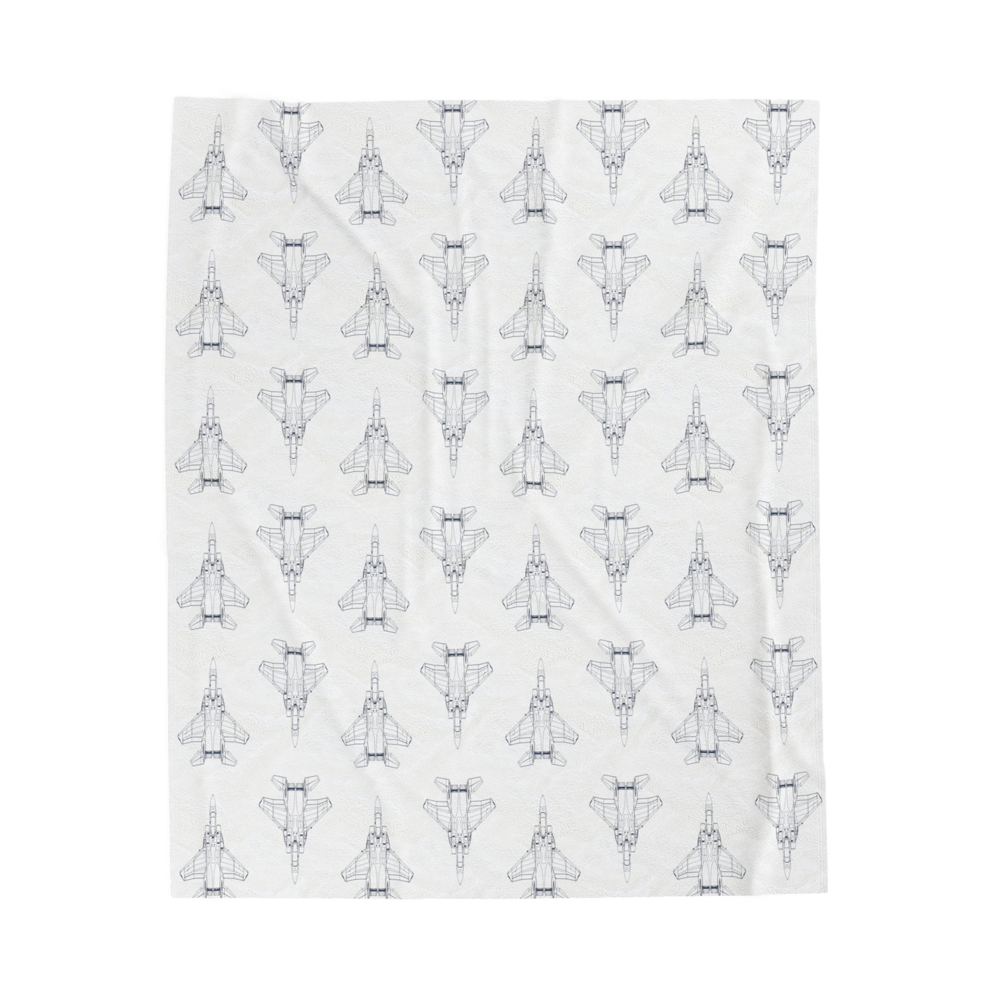 F-15C_Eagle_Blueprint-Plush_Blanket