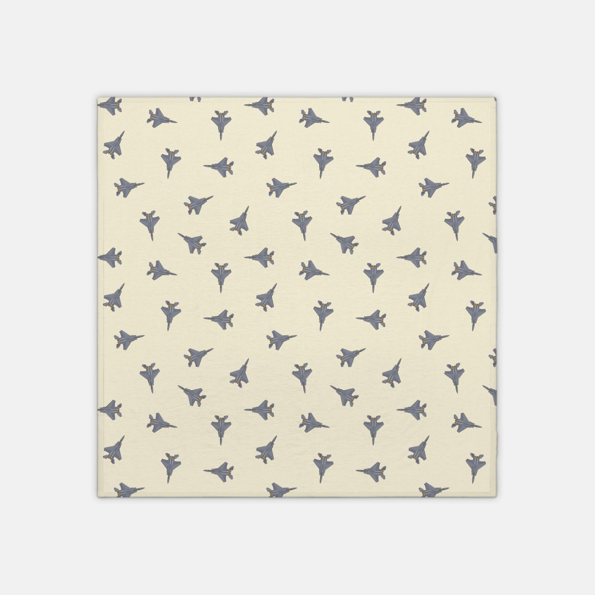 F-15 Fighter Jet_jersey knit swaddle_buttercrea
