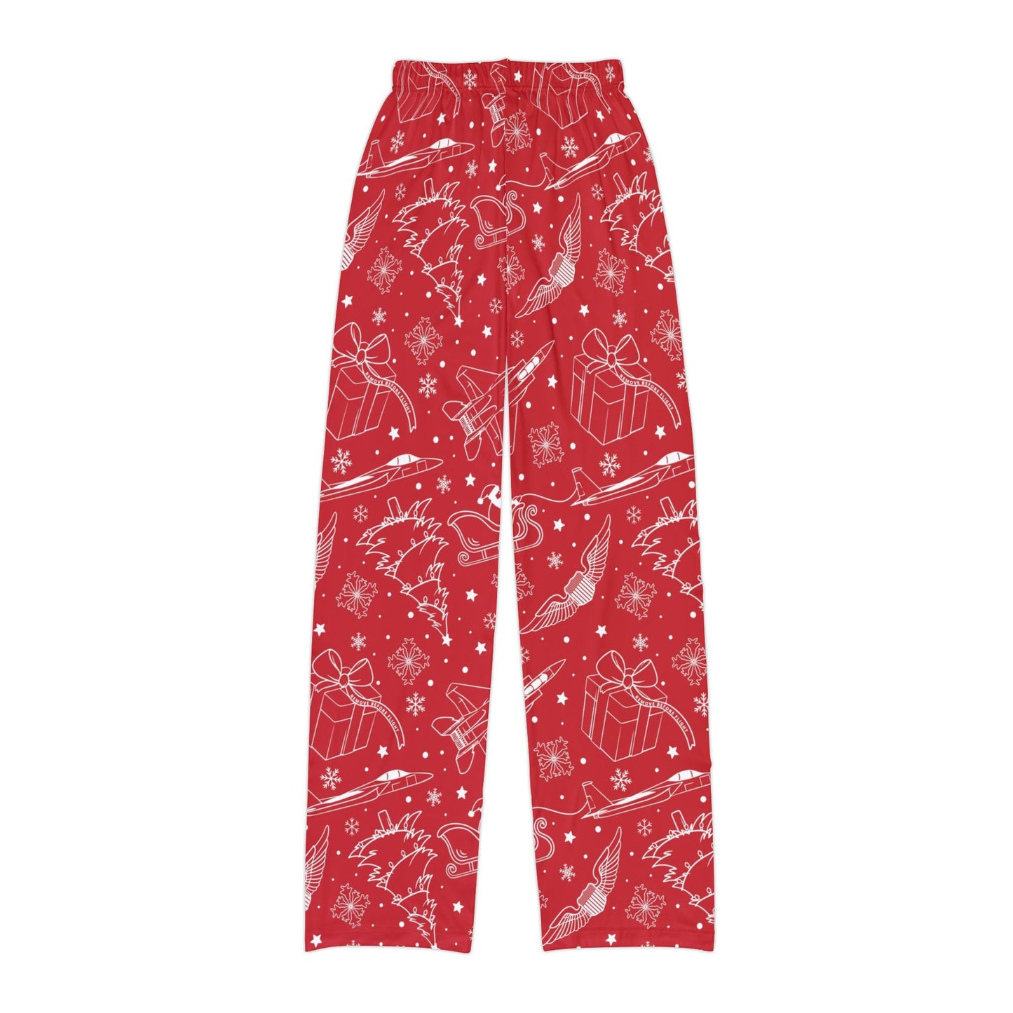 F-15 It's a Fighter Jet Christmas-Youth Pajama Pants- back