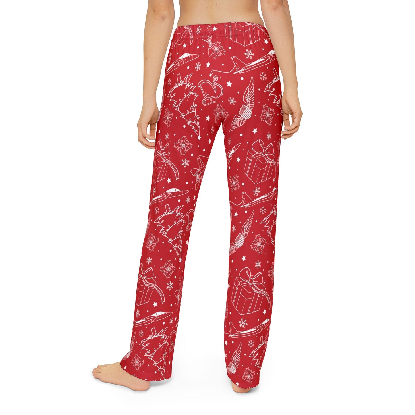 F-15 It's a Fighter Jet Christmas-Youth Pajama Pants-back