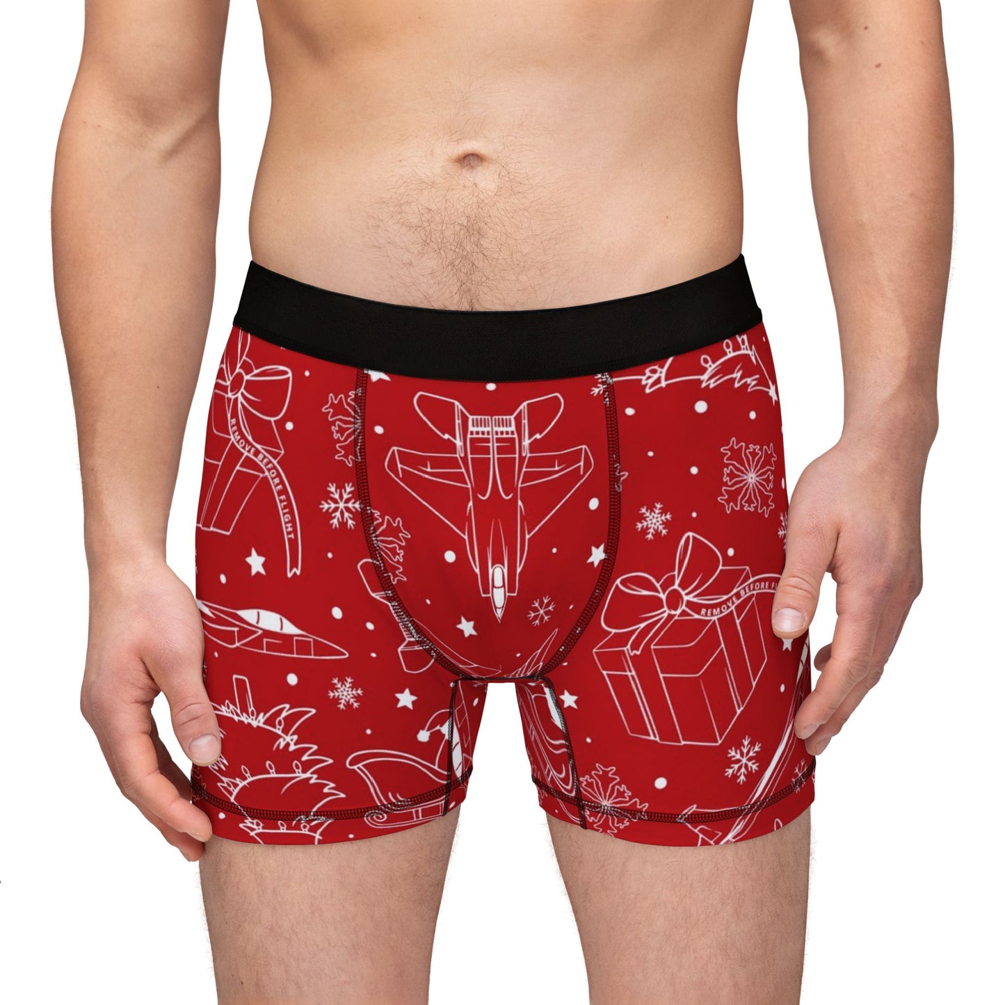 It's a Fighter Jet Christmas MEN'S BOXER BRIEFS (Choose from the A-10, F-15, F-16, F-22 and F-35)