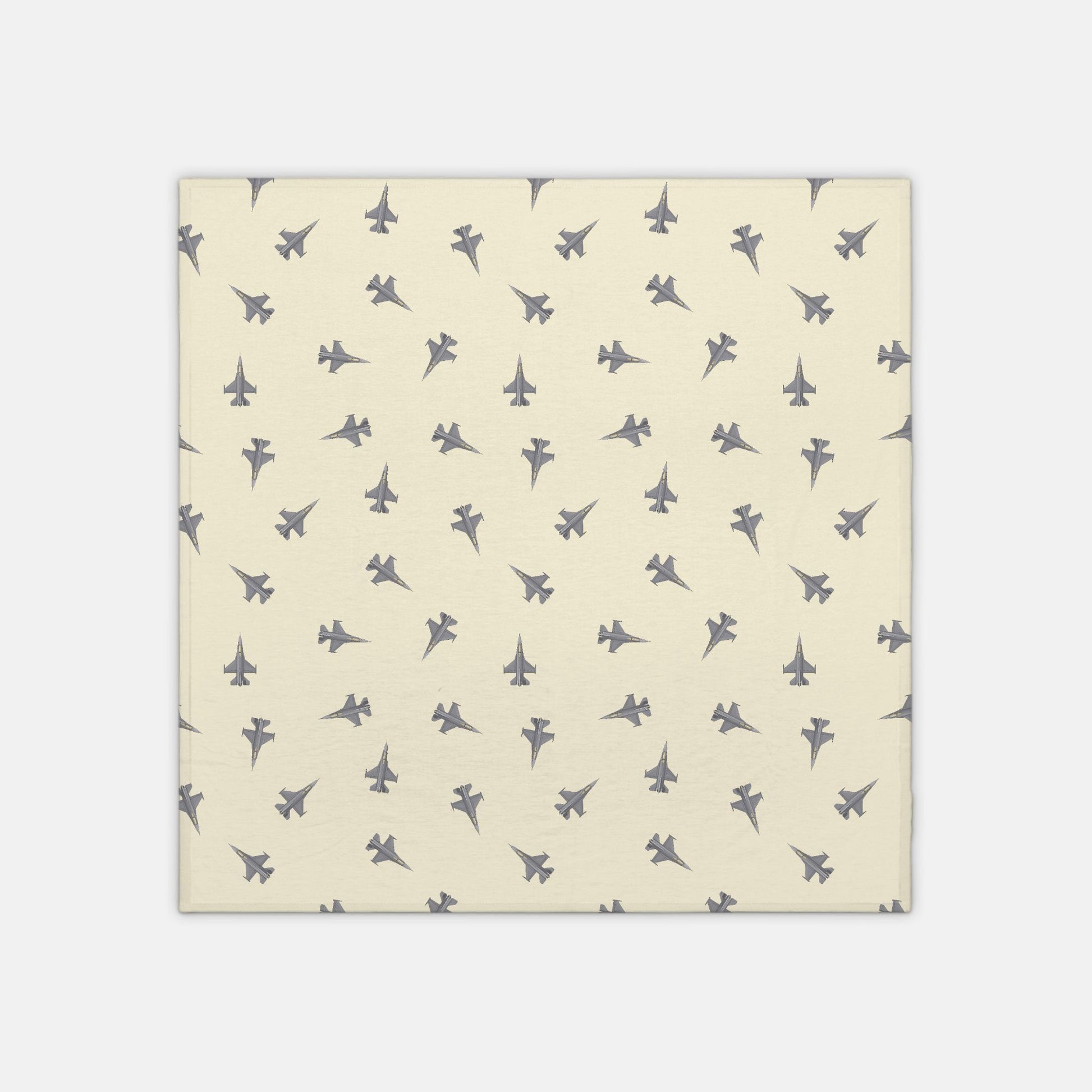 F-16 Fighter Jet_jersey knit swaddle_buttercrea