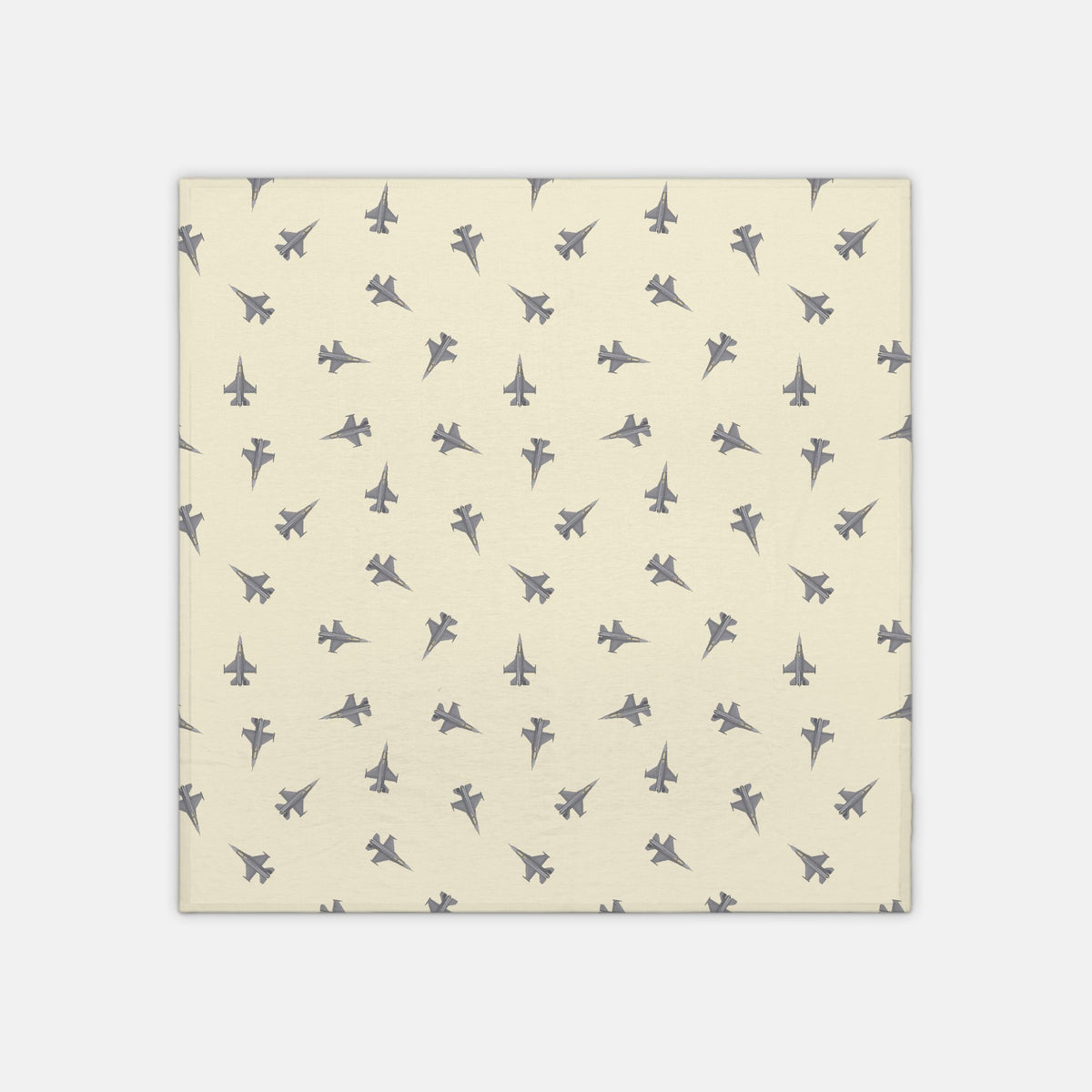 F-16 Fighter Jet_jersey knit swaddle_buttercrea