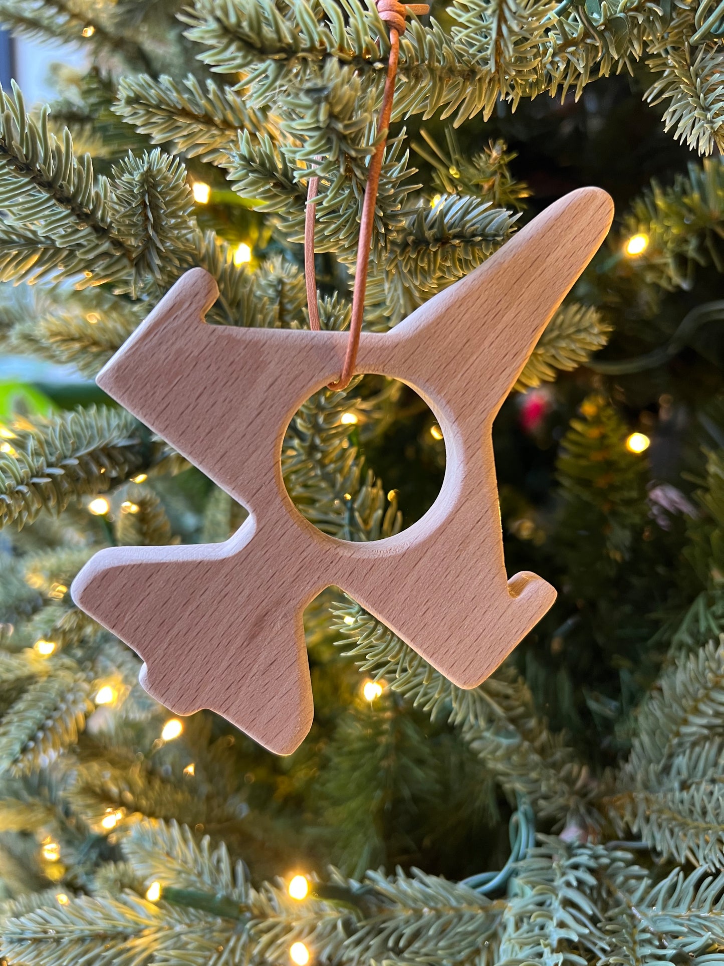 Fighter Jet Wooden Ornaments (F-15, F-16, F-22 & F-35)