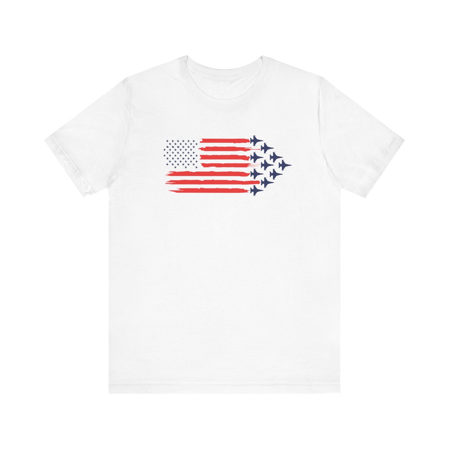 F-16 Fighter Jets and Flag Unisex Tshirts