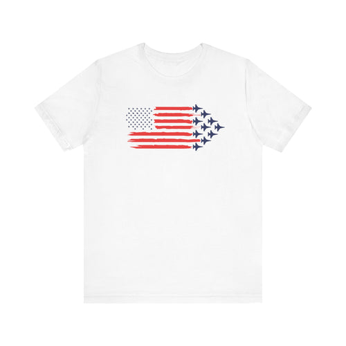 F-16 Fighter Jets and Flag Unisex Tshirts