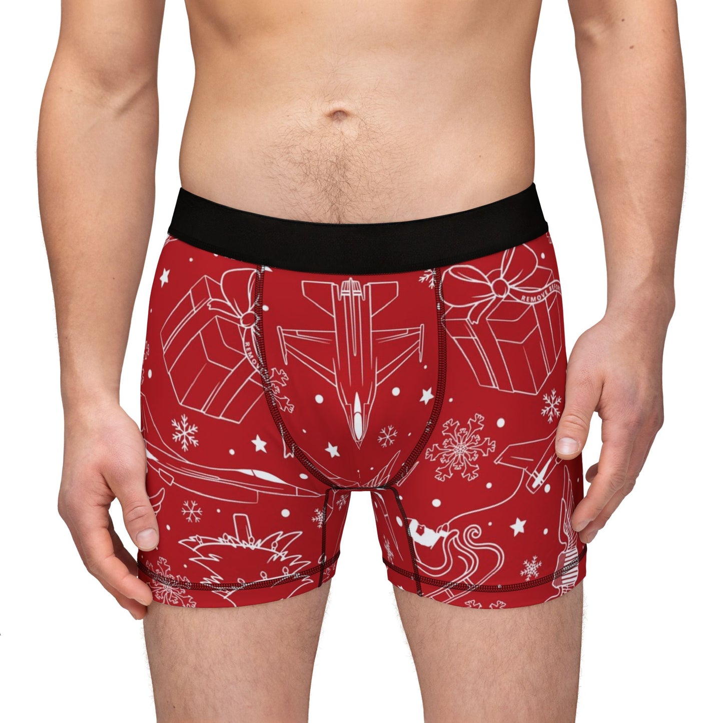 It's a Fighter Jet Christmas MEN'S BOXER BRIEFS (Choose from the A-10, F-15, F-16, F-22 and F-35)