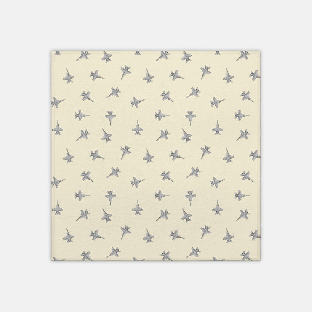 F-18 Fighter Jet_jersey knit swaddle_buttercrea