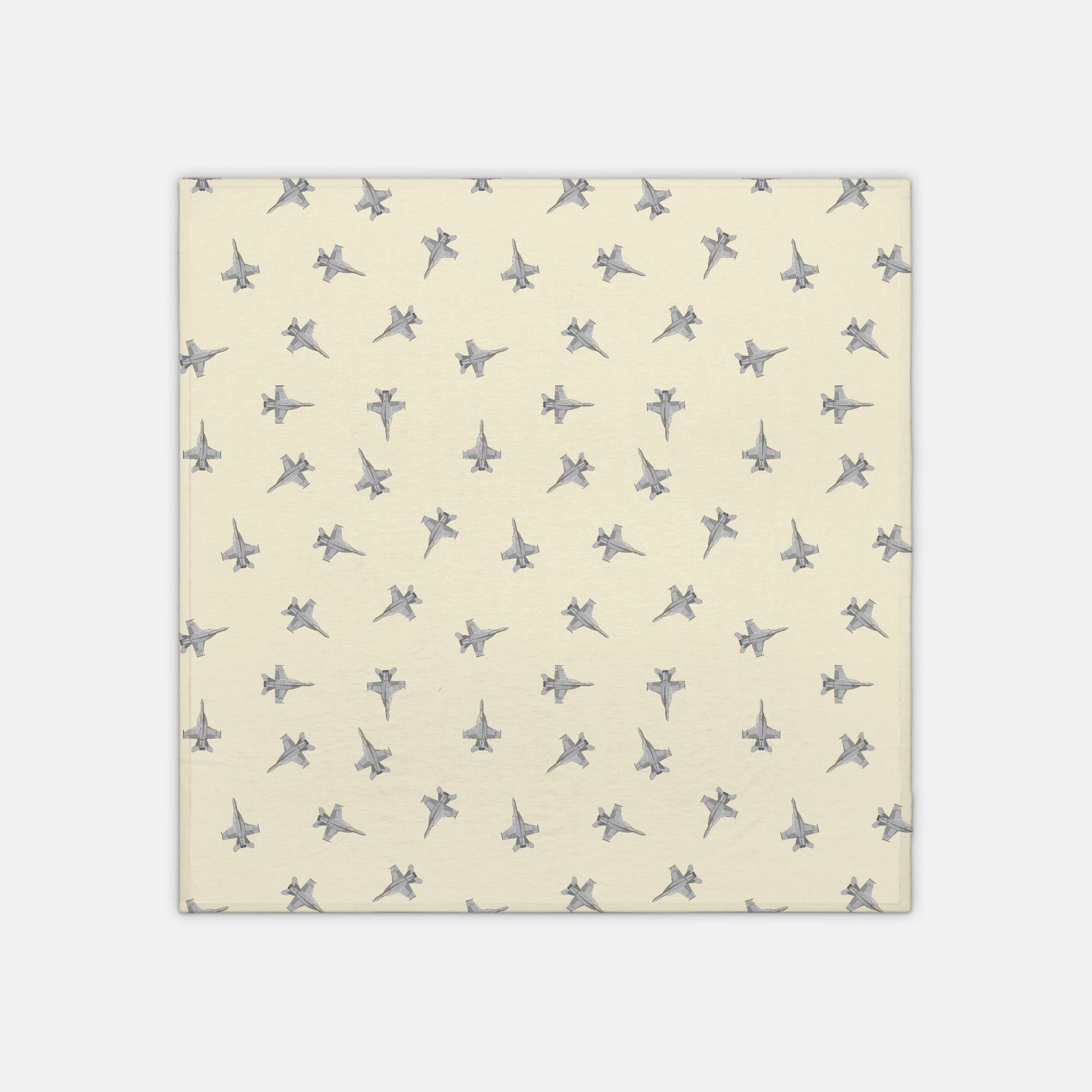 F-18 Fighter Jet_jersey knit swaddle_buttercrea