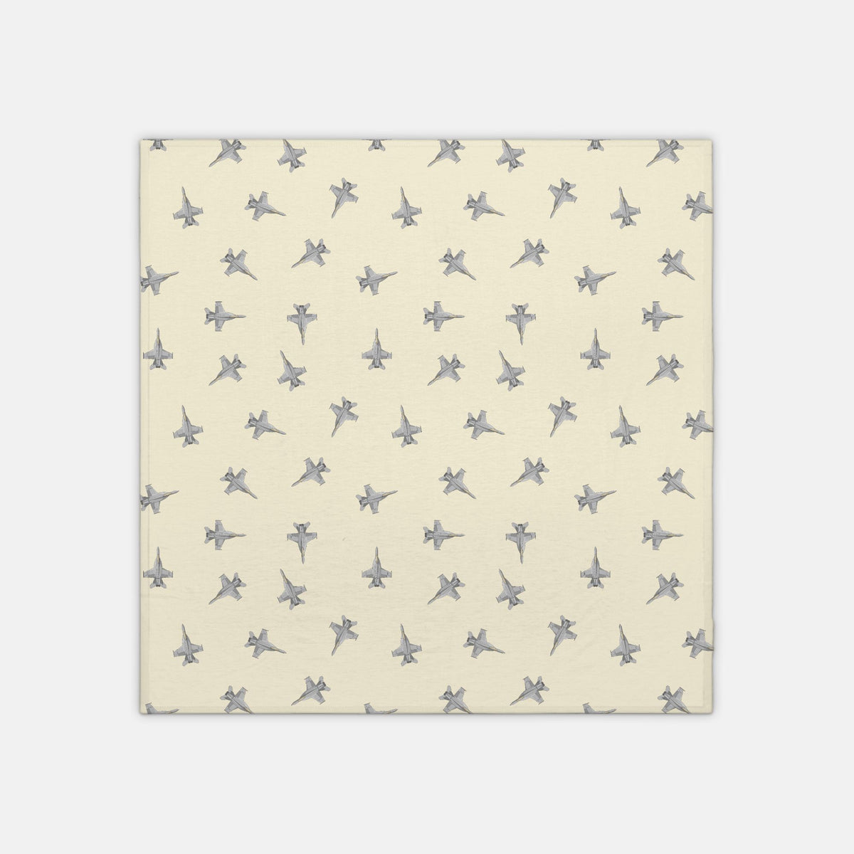 F-18 Fighter Jet_jersey knit swaddle_buttercrea