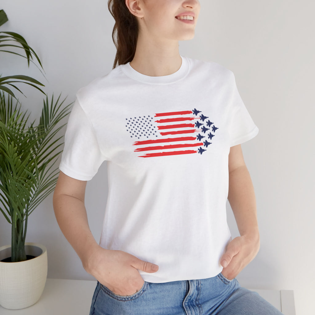 F-35 Fighter Jets and Flag Unisex Tshirts