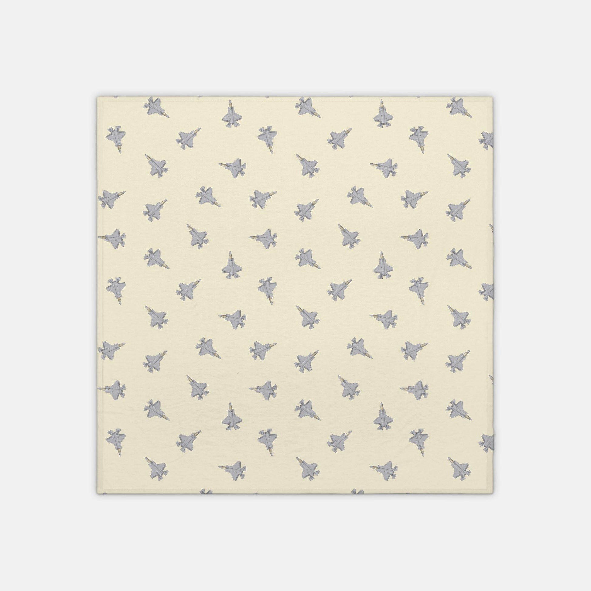 F-35 Fighter Jet_jersey knit swaddle_buttercrea
