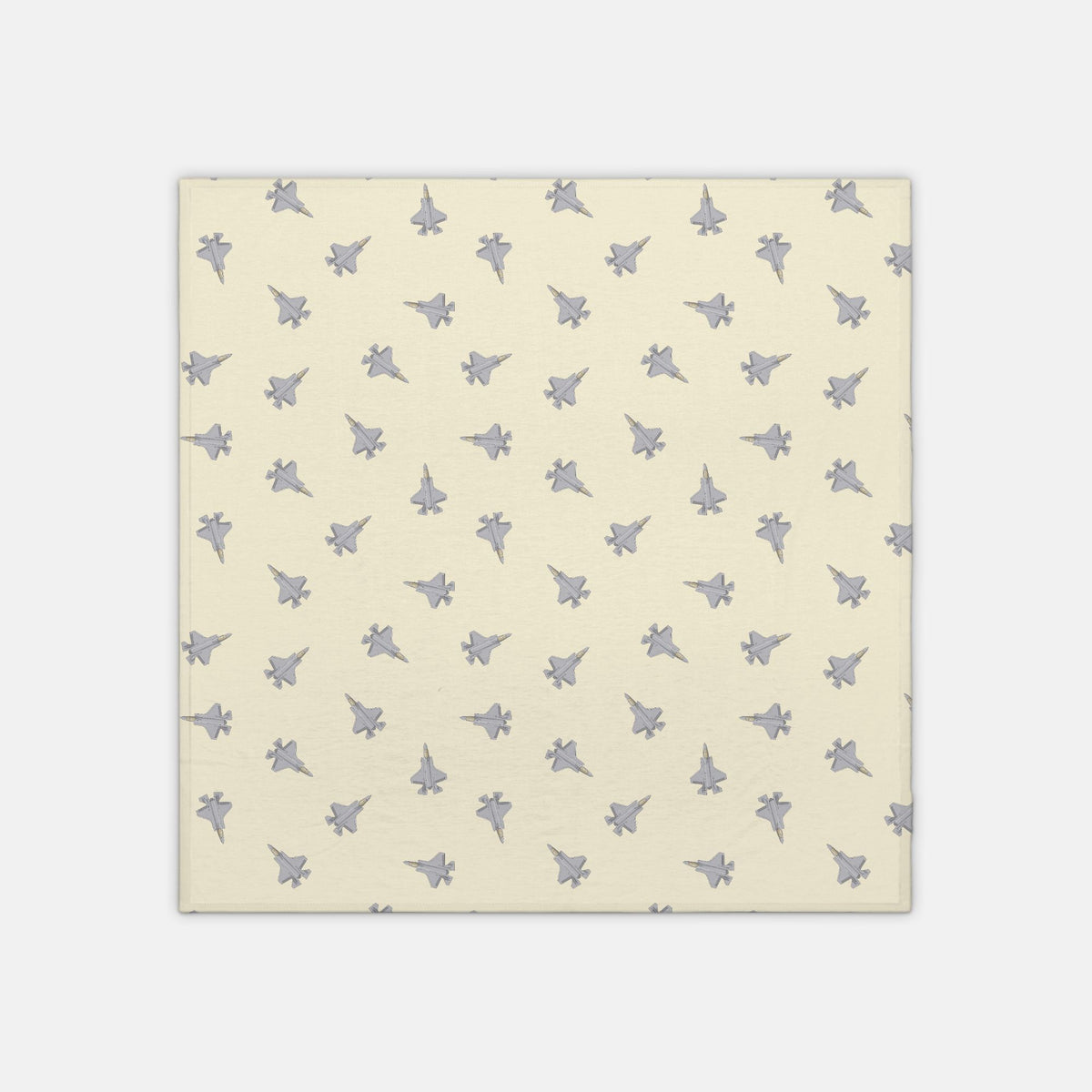 F-35 Fighter Jet_jersey knit swaddle_buttercrea