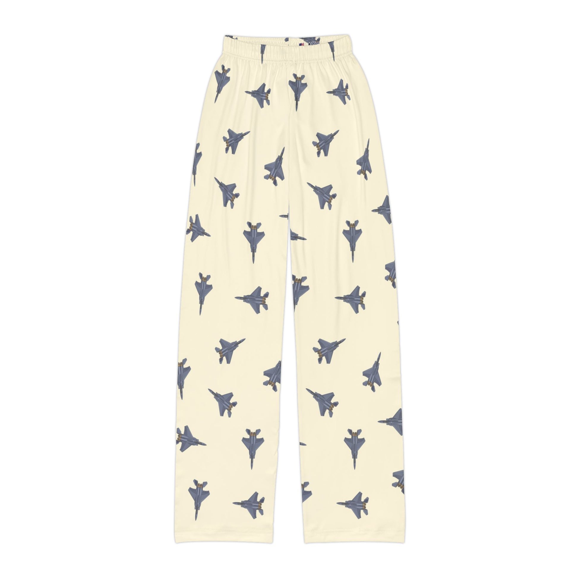 F-15_Fighter Jet Pajama Pants_buttercream