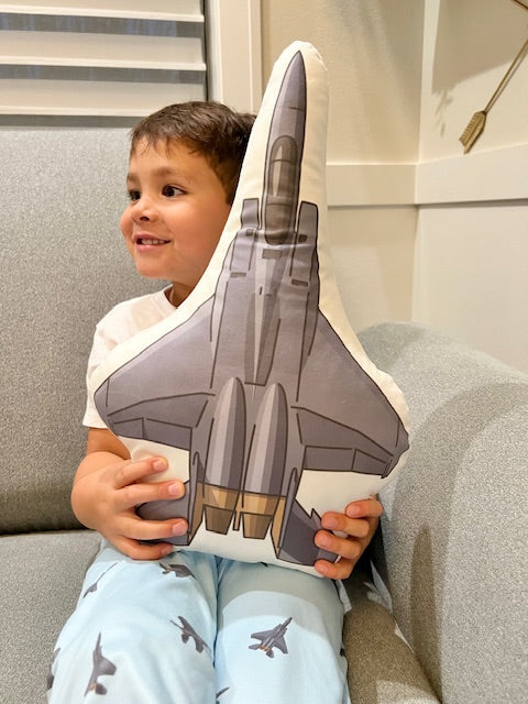 F15 fighter jet plush pillow toy