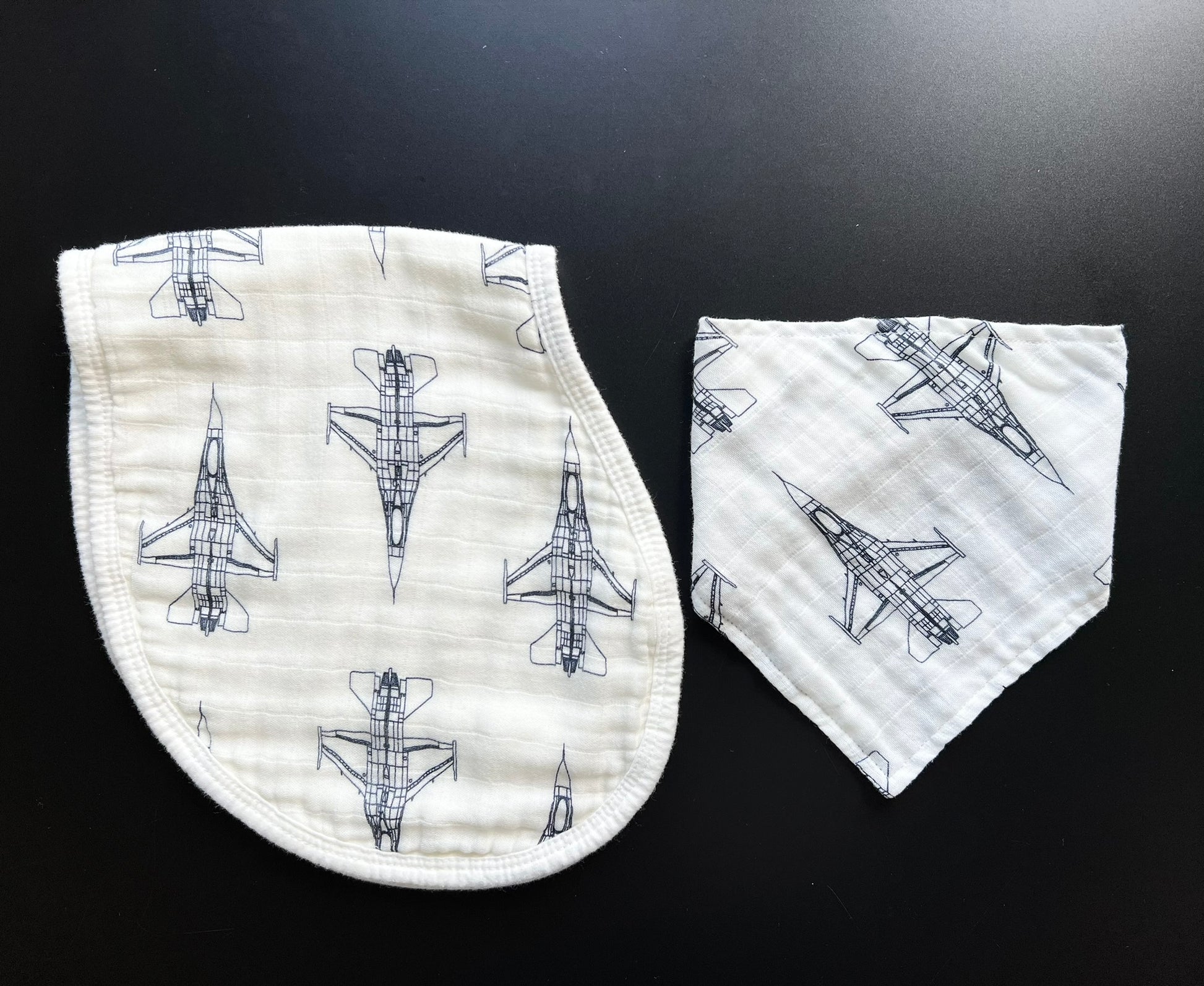 F16 Bib and Burp Folded