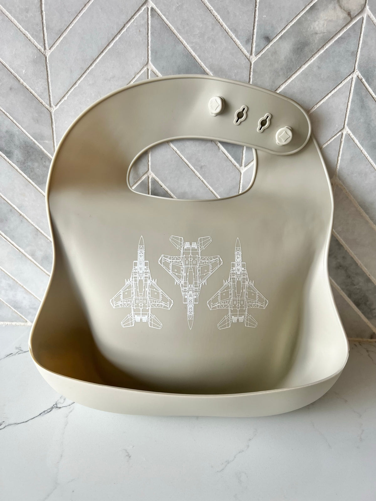 CLOSEOUT: Blueprint Aviation Silicone Bib (offered in A-10, F-15C, F-15E, F-16, F-22, T-38, KC-135 and T-6 )