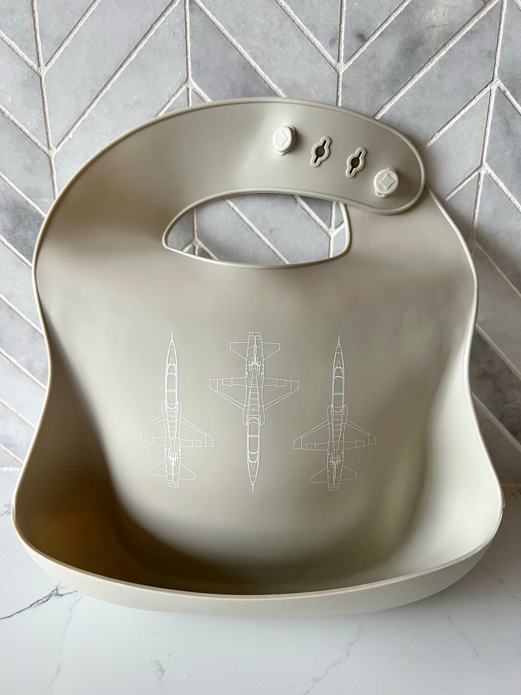 CLOSEOUT: Blueprint Aviation Silicone Bib (offered in A-10, F-15C, F-15E, F-16, F-22, T-38, KC-135 and T-6 )
