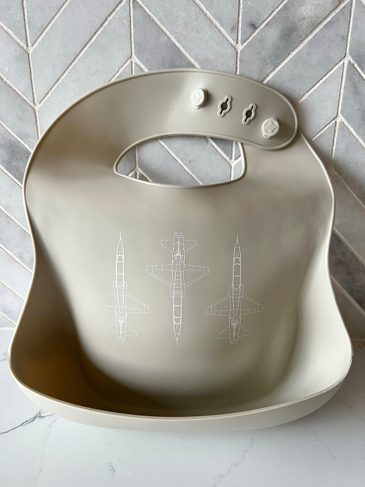CLOSEOUT: Blueprint Aviation Silicone Bib (offered in A-10, F-15C, F-15E, F-16, F-22, T-38, KC-135 and T-6 )