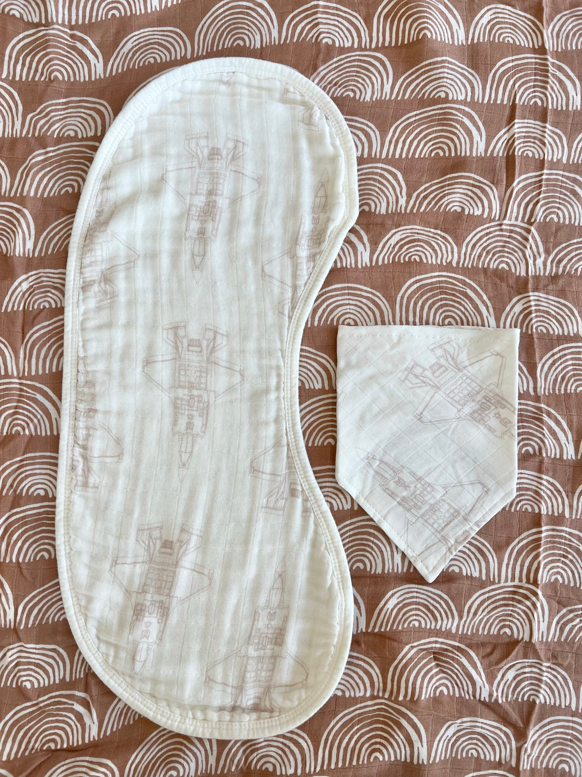 CLOSEOUT: F-35A Blueprint Fighter Jet Burp Cloth