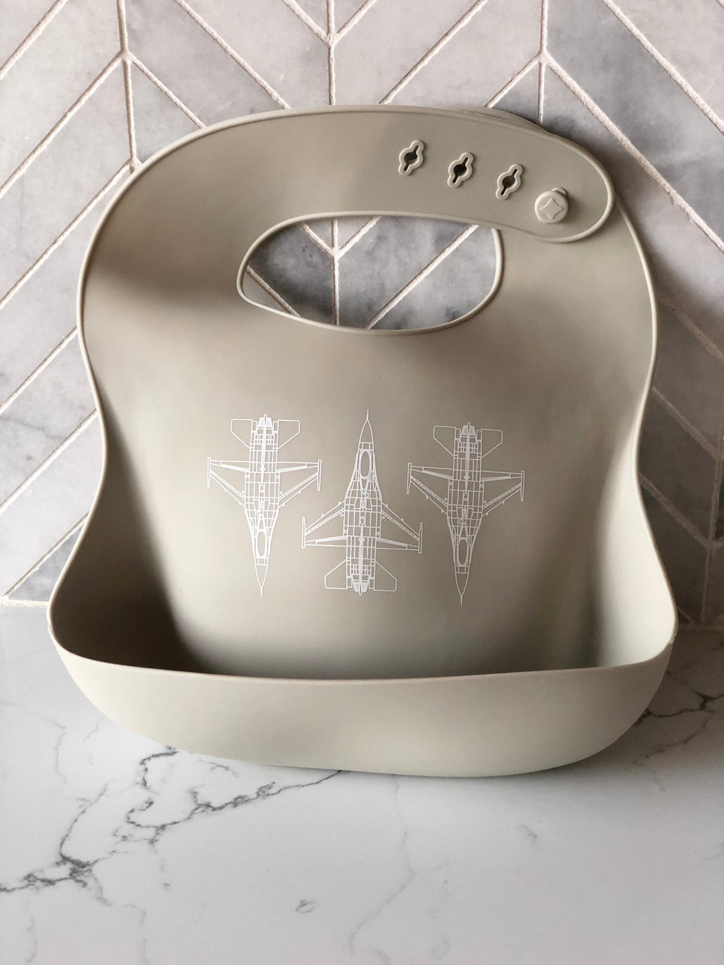 CLOSEOUT: Blueprint Aviation Silicone Bib (offered in A-10, F-15C, F-15E, F-16, F-22, T-38, KC-135 and T-6 )