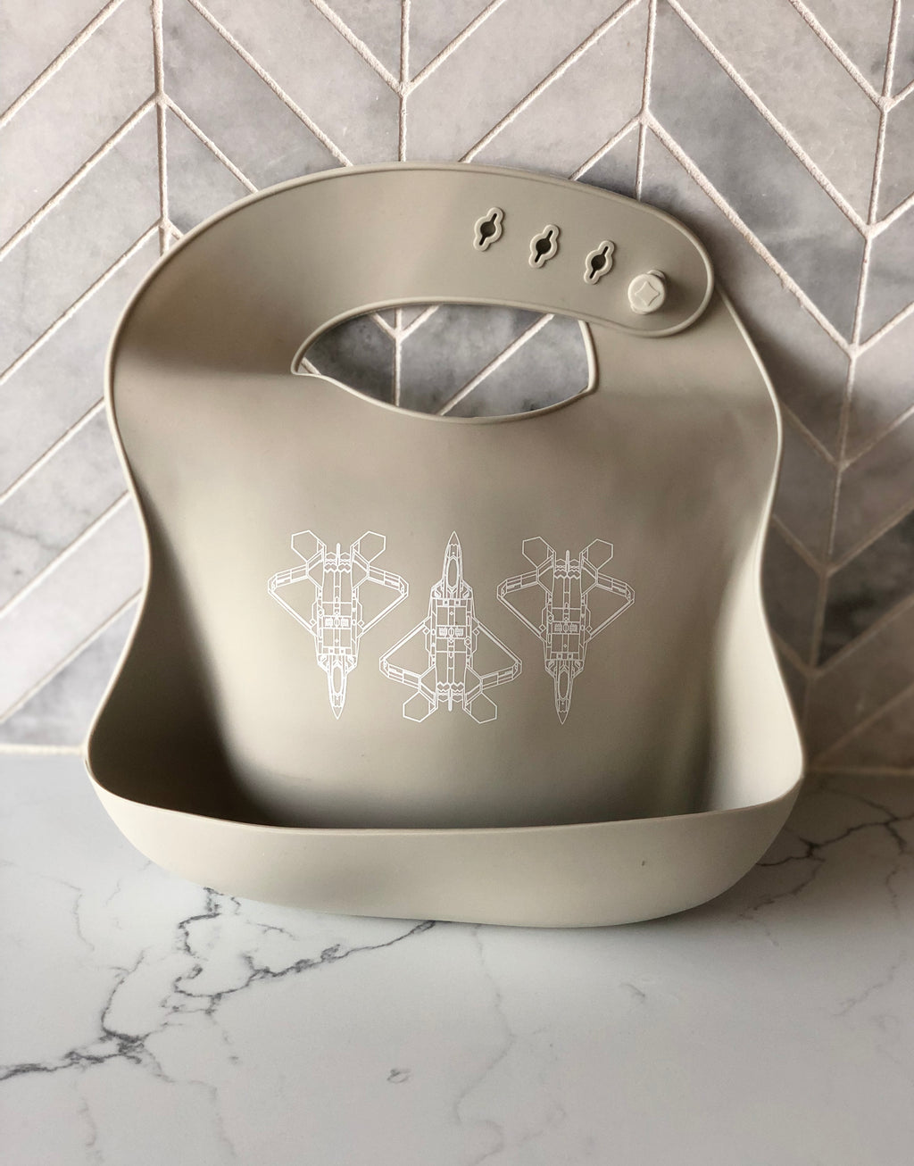 CLOSEOUT: Blueprint Aviation Silicone Bib (offered in A-10, F-15C, F-15E, F-16, F-22, T-38, KC-135 and T-6 )