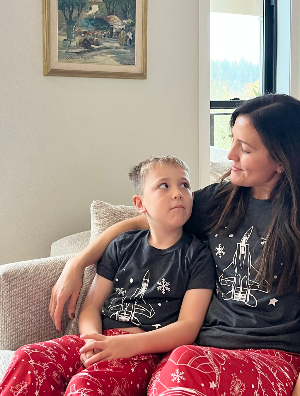 It's A Fighter Jet Christmas- ADULT Unisex Jersey Short Sleeve Tee (Choose from A-10, F-15, F-16, F-22 & F-35)