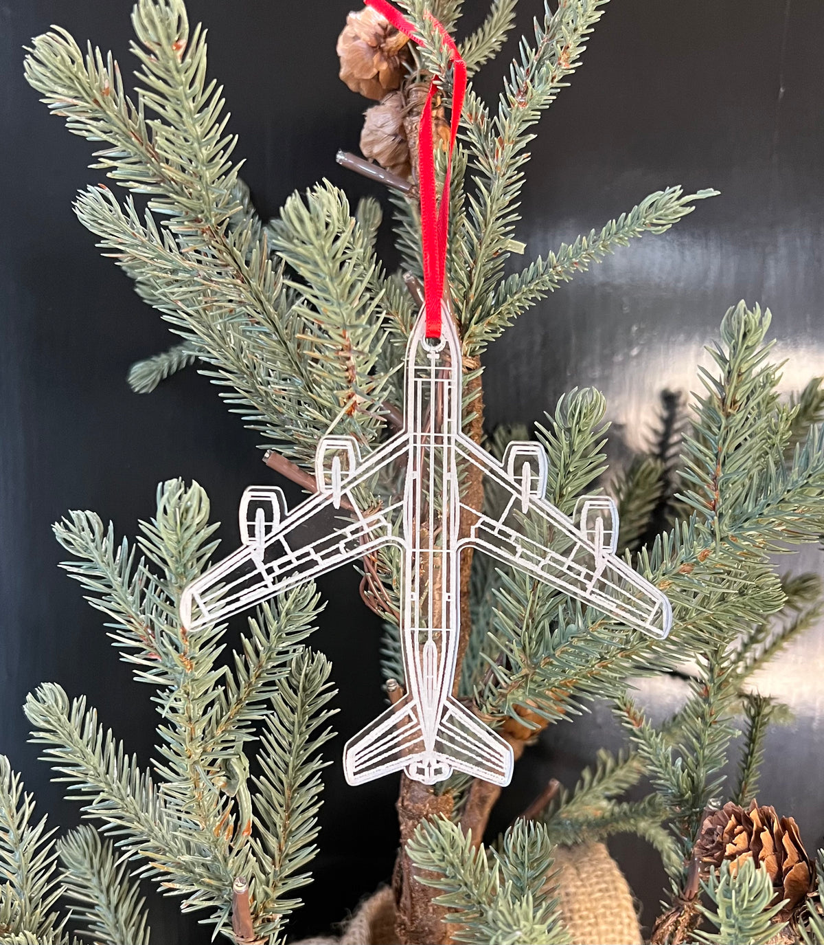 KC-135_Stratotanker_Blueprint_engraved_Ornament