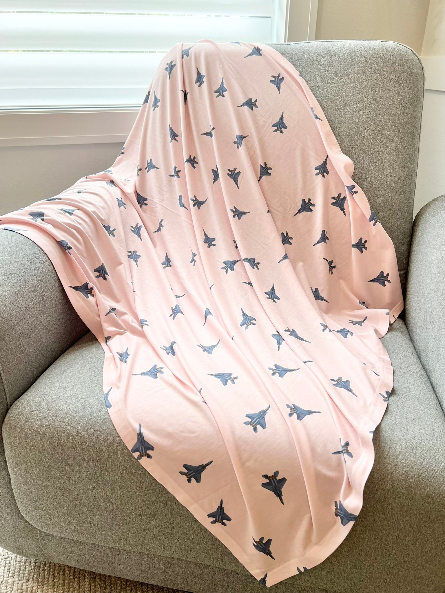 Lil_Pilot_Pastels_Jersey_Knit_Swaddle-_F-15fighter_jet-coral_2