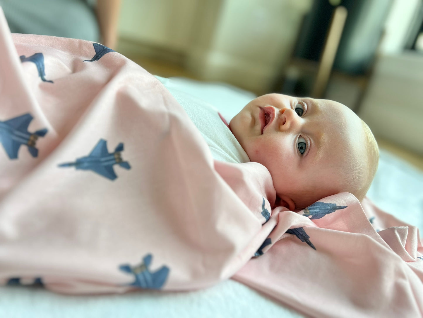 Lil_Pilot_Pastels_Jersey_Knit_Swaddle-_F-15fighter_jet-coral_2